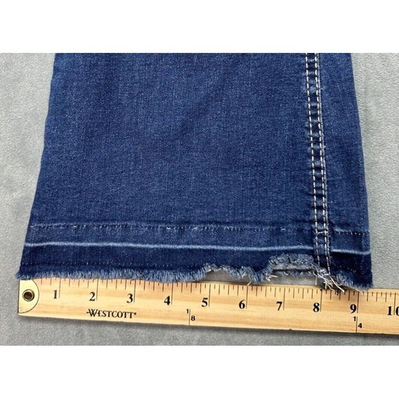 LEV Jeans Casual Boot Cut Flare Mid Rise Dark Wash Blue Juniors 11 29 x 31 NEW - Picture 11 of 12